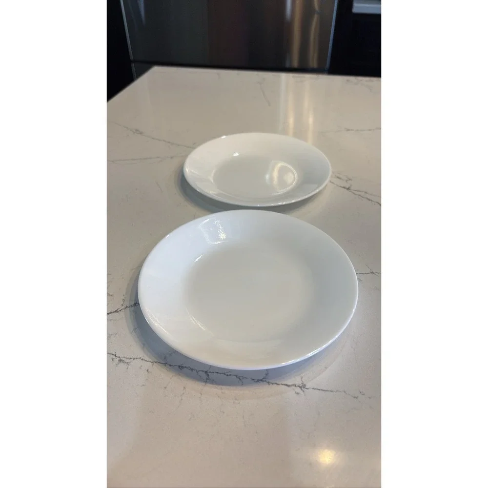 Corelle Winter Frost White 7.25 In Salad Plates Set of 2